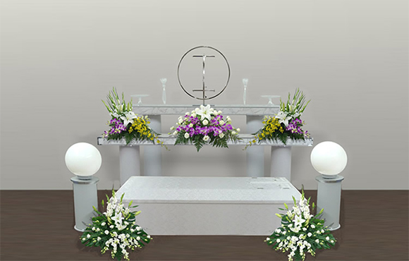 家族葬35プランの祭壇
